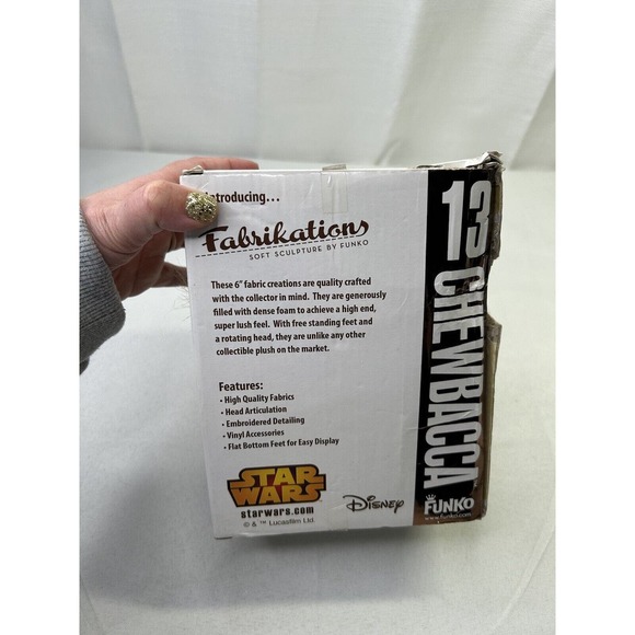 Star Wars Chewy Chewbacca #13 New In Box Funko Fabrikations Soft Sculpture - Picture 3 of 7